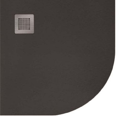 Picture of SLATE 900 Quadrant Shower Tray Black & Waste