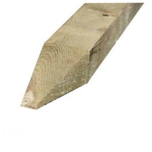 Picture of Pressure Treated Square Post Pointed 75mmx 75mm 2.4m (8' 3x3)
(1155B)