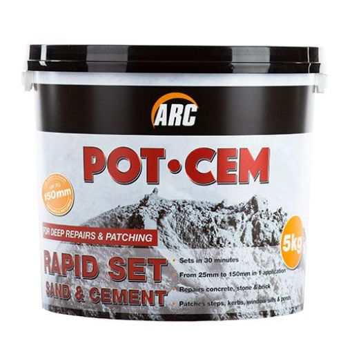 Picture of Arc Pot-Cem Rapid Sand & Cement 5Kg (Red/Brown)