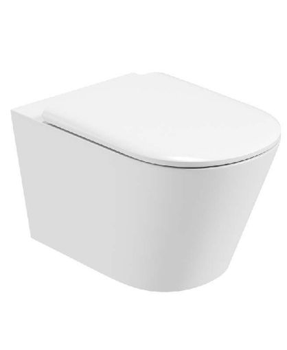 Picture of Reflections Wall Hung Rimless Toilet Soft Close Seat