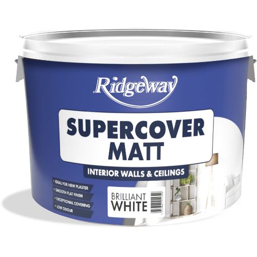 Picture of Fleetwood Paint 10L Ridgeway Supercover Matt Brilliant White