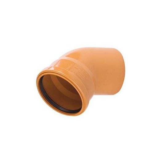 Picture of Single Collar Sewer Bend 110mm (4") x 45° - D6032 (120 Box) (20)
