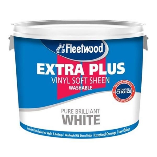 Picture of Fleetwood Paint 10L Extra Plus Sheen Brilliant White