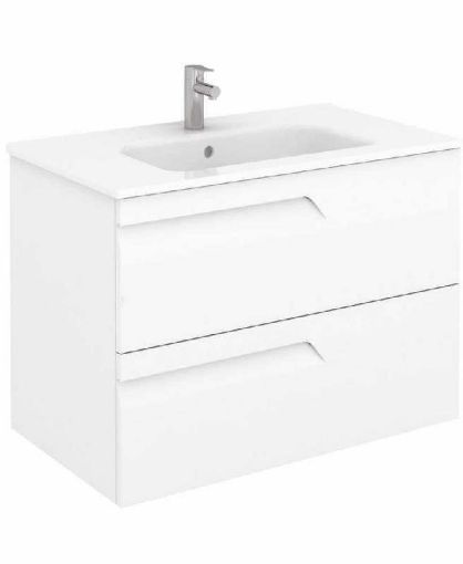 Picture of Brava 80 white vanity unit & slim basin