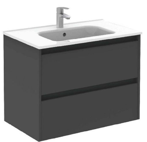 Picture of Smart Sink Gloss Grey Unit 80cm