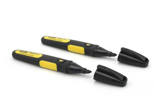 Picture of Stanley Fatmax Black Chisel Tip Marker Twin Pack