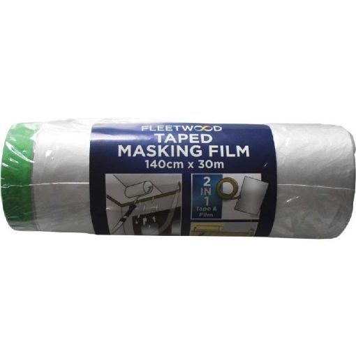 Picture of Fleetwood Paint Pre-Taped Masking Film 140Cm X 30M