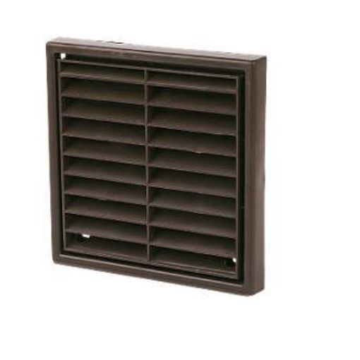 Picture of Wall Vent Flapped Brown 100mm (4")