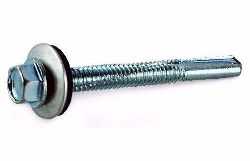Picture of 5.5x25mm Hex Self Drill Screw 4 Point Washer 100S
