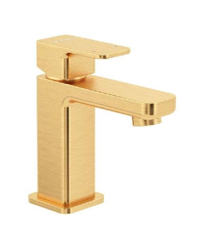 Picture of Contour Cloakroom Basin Mixer Brushed Gold Mono Tap