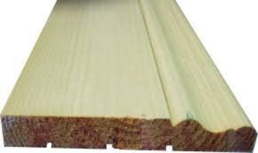 Picture of White Deal Ogee Skirting 125mm x 22mm x 5.1m (17' 5x1)
