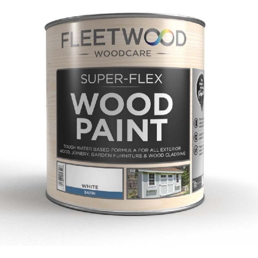Picture of Fleetwood Paint 1L Super Flex Wood Brilliant White