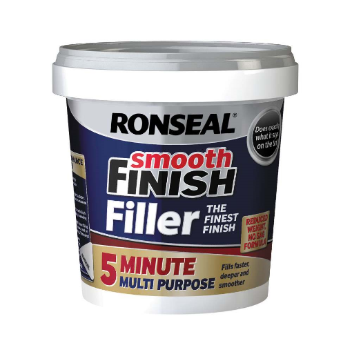Picture of Ronseal 5 Min Multi-Purpose Ready Mix Wall Filler White 600M