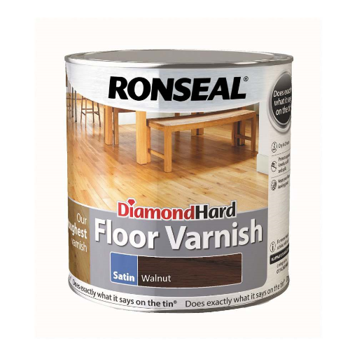 Picture of Ronseal Diamond Hard Floor Varnish Walnut 2.5Lt