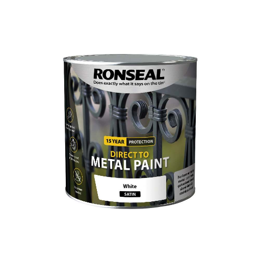 Picture of Ronseal Direct To Metal White Satin 2.5L