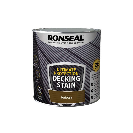 Picture of Ronseal Ultimate Protection Deck Stain Dark Oak 2.5Ltr 