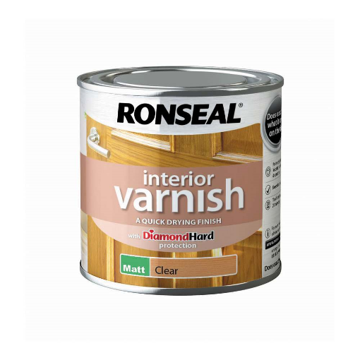 Picture of Ronseal Interior Varnish Mat Clear 250ml