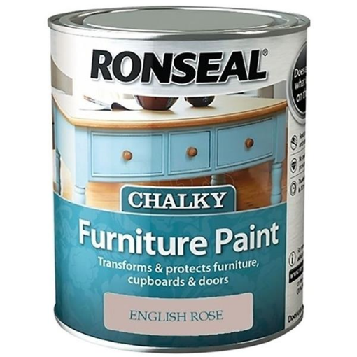 Picture of Ronseal Chalk Paint English Rose 750ml