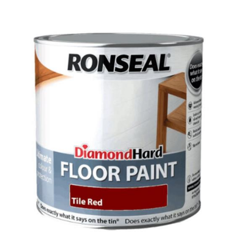 Picture of Ronseal Diamond Hard Floor Paint Tile Red 2.5Lt