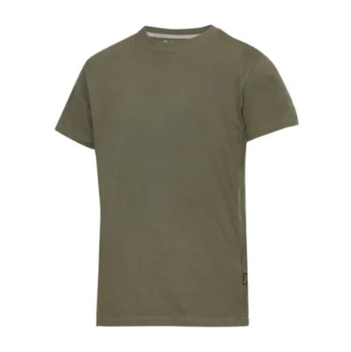 Picture of Snickers 2502 Classic T-Shirt Army Green Size: L Regular