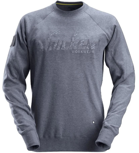 Picture of Snickers 2882 Logo Sweatshirt Grey Size: L