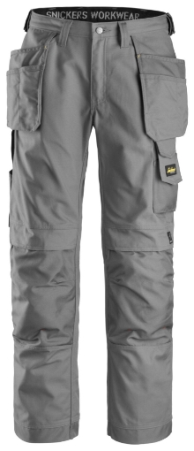 Picture of Snickers 3214 Craftsmen Holster Pockets Trousers, Canvas+ Grey
