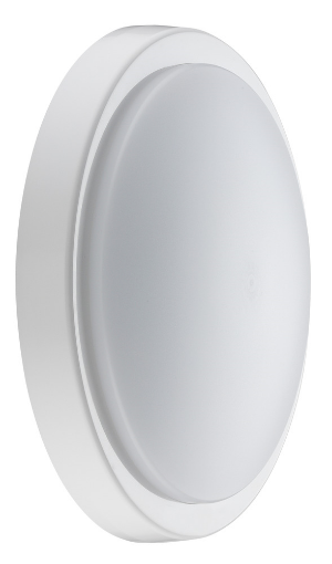 Picture of Luceco Decorative Indoor Bulkhead White & Chrome Bezel 280Mm 1650Lm 17W 4000K 
