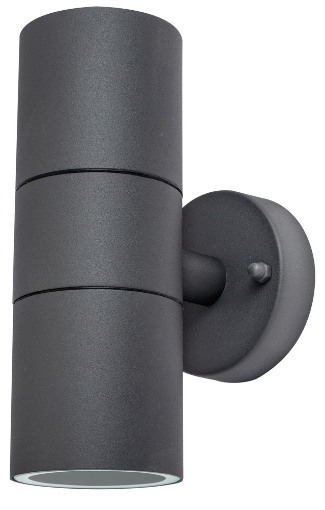 Picture of Luceco Slate Grey Stainless Steel Exterior Decorative GU10 Up/Down Wall Light - IP44
