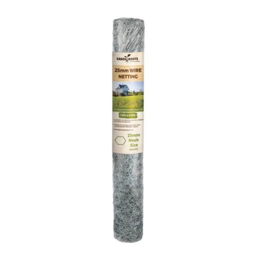 Picture of Grass Roots Galvanised Wire Netting 25mm Mesh 0.6mtr x 10mtr Roll