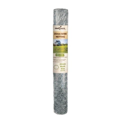 Picture of Grass Roots Galvanised Wire Netting 25mm Mesh 0.9mtr x 10mtr Roll