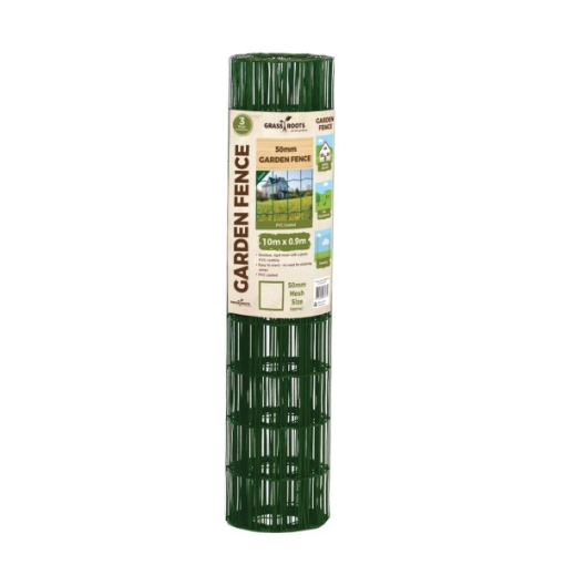 Picture of Grass Roots Garden Fence Green 50mm Mesh 0.9m x 10mtr Roll