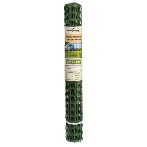 Picture of Grass Roots Garden & Plant Mesh Green 50mm Mesh 0.5m x 5mtr Roll