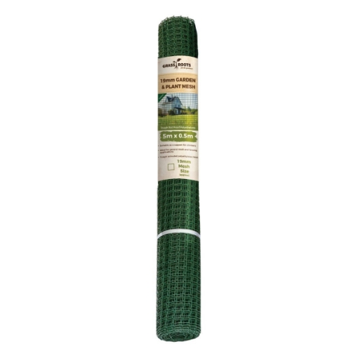 Picture of Grass Roots Garden & Plant Mesh Green 19mm Mesh 0.5m x 5mtr Roll 