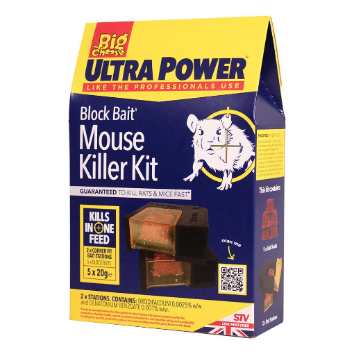 Picture of The Big Cheese STV565 Ultra Power Block Bait Mouse Killer Kit