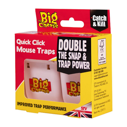 Picture of The Big Cheese STV147 Catch & Kill Quick Click Mouse Trap 2Pk