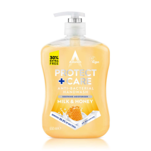 Picture of Astonish Protect & Care Liquid Handwash Milk & Honey 650ml