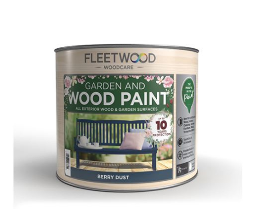 Picture of Fleetwood 1lt Super Flex Garden & Wood Paint Berry Dust