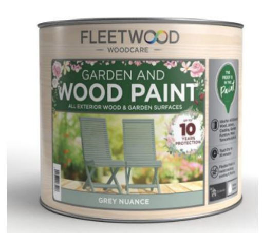 Picture of Fleetwood 1lt Super Flex Garden & Wood Paint Grey Nuance