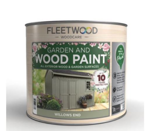 Picture of Fleetwood 1lt Super Flex Garden & Wood Paint Willows End