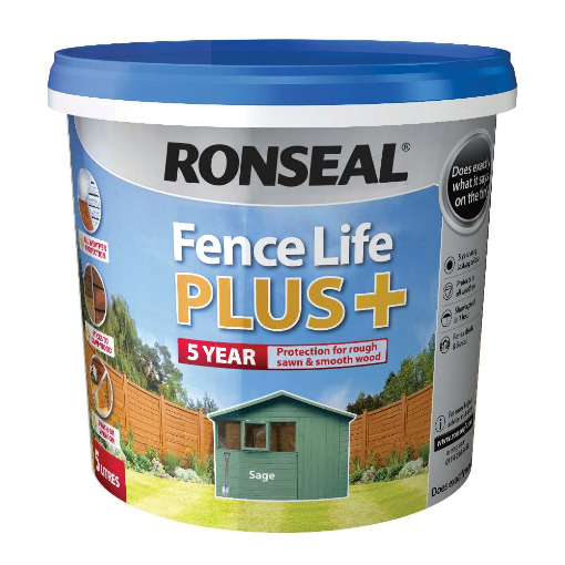 Picture of Ronseal Fencelife Plus Sage 5L